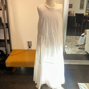 J. Crew White Maxi Dress
